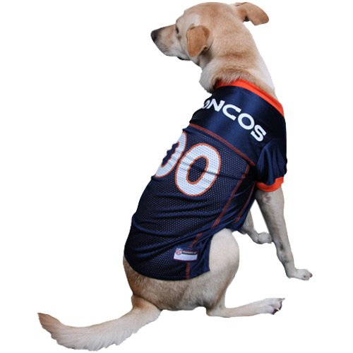 Denver Broncos pet dog game jersey XS 5-10 lbs
