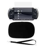 GTMax Black Neoprene Soft Pouch Case + Clear LCD Screen Protector Film Shie ....