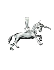WithLoveSilver Solid Sterling Silver Charm Unicorn Pendant
