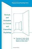 Methods and evaluation in clinical and counseling psychology