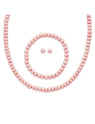 Rose Freshwater Cultured Pearl Set