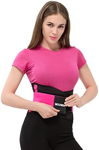 MUOSEN Women Waist Cincher Tummy Trimmer Trainers Ab Belt Weight Loss Slimming Girdle Corset Bodyshaper Rose S