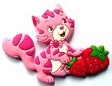 Custard the Cat in Strawberry Shortcake Fridge Magnet ~ Refrigerator Magnet