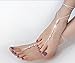 Generic Crystal Barefoot Sandals,Wedding JewelleryBeach Wedding,Bridal Foot Jewelry,Sexy Crochet Barefoot Sandals,Crochet Yoga Anklet,
