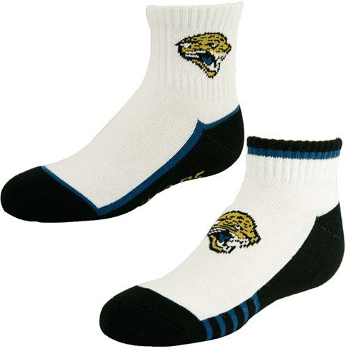 Jacksonville Jaguars Youth White-Black Two-Pack Socks