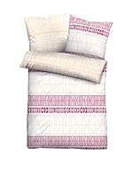 Biberna Juego De Funda Nórdica Satin (Natural/Rosa)