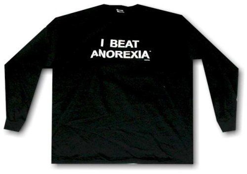 I Beat Anorexia LONG SLEEVE Men's T-Shirt SMALL thru 5X