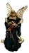 12'' Greene Crepe Angel Christmas Tree Topper