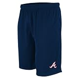 Atlanta Braves Navy Team Issued Mesh Shorts