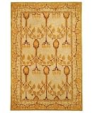 MANUFACTURER'S CLOSEOUT! Safavieh Anotolia AN542 Ivory/Gold Area Rug, 6' x 9'