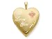 1/20 Gold Filled 20mm Enameled I Love You Heart Locket - Chain Included