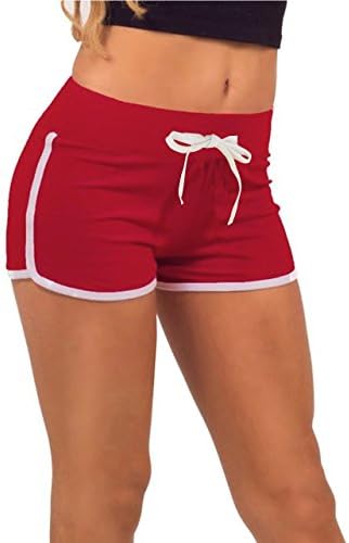Womens Active Shorts-Contrast Outline-Many Colors