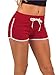 Womens Active Shorts-Contrast Outline-Many Colors
