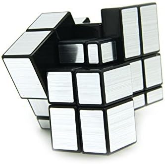 3 x 3 Mirror Cube Puzzle, Silver Black