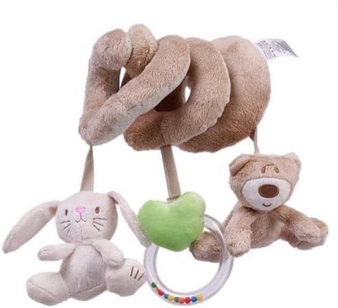 Young Toy New! Baby Newborn Activity Spiral Cot Toy Animals Rattle Pram/Car Seat/Stroller, Boys/Girls Unisex