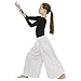 Eurotard 13696c Child Palazzo Pants (White, Large/X-Large)