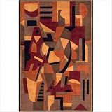 New Wave 108 Pomegranate Contemporary Wool Rug Size: Runner: 26 x 12