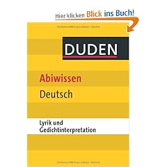 Duden Abiwissen Deutsch - Lyrik und Gedichtinterpretation