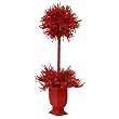 Pre-Lit Potted Tinsel Topiary - 3.5'