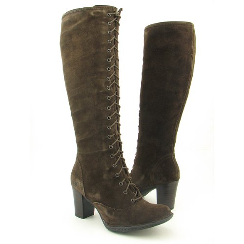 Born Women Sussex Dark Brown Suede Boot/Shoe US 6.5