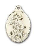14kt Gold Guardian Angel Medal