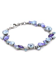 Sorrelli "Electric Blue" Classic Crystal Silver-Tone Bracelet