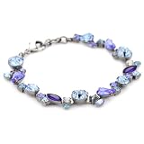 Sorrelli Electric Blue Classic Crystal Silver-