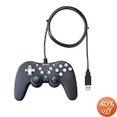 バッファローコクヨサプライ BUFFALO USB 16ボタンデジ&アナゲームパッド 振動連射マクロ/リマップ機能 ブラック BGCUCF1601BKA