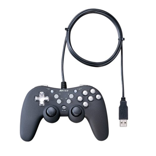 �o�b�t�@���[�R�N���T�v���C BUFFALO USB 16�{�^���f�W&�A�i�Q�[���p�b�h �U���A�˃}�N���^���}�b�v�@�\ �u���b�N BGCUCF1601BKA