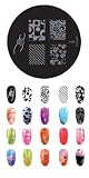 Konad Stamping Nail Art Image Plate - M65