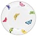 Caspari Papillon Set of 8 Paper Dinner Plates, Pearl
