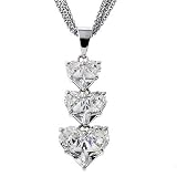 Designer Style Heart Cubic Zirconia Diamond Pendant