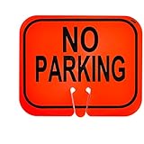 Mutual Industries 17729-0-3 Traffic Cone -  No Parking Cone Sign, 13" x 11"