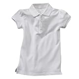 Girls' Cherokee® Fresh White Polo Short-Sleeve Shirt