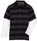 Unionbay Boys 820 Abbott Fakie Polo Carbon Heather Small