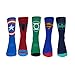 Men's Superman Figure cotton socks pack of 5 WZM0023