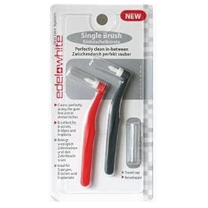 Edel White Single End-tufted Brush - 2 Pack