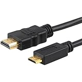 Gold Plated HDMI to HDMI Mini cable, 1.83 meters, 6 feet