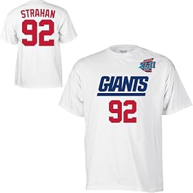 Reebok New York Giants Michael Strahan Super Bowl XLII Champions Youth T-Shirt