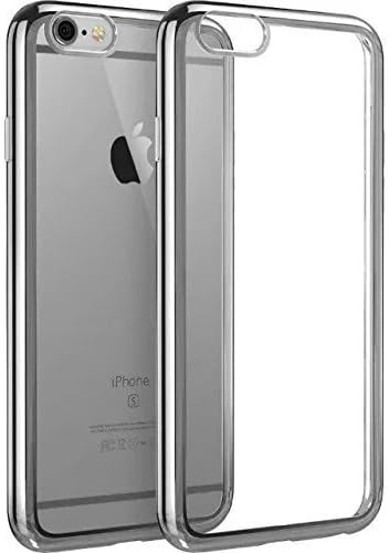 iPhone 6 Plus Case,Romandar [Twinkler Series] [Anti-Scratcht] Premium Flexible Soft TPU Bumper Silicone Case with Electroplate Frame Fit for iPhone 6 Plus &amp; iPhone 6s Plus (5.5 inches) -- Grey