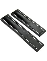 Leather Strap Band for 20/24 Breitling Superocean Bkwspl #4a