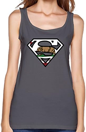 Women's Super Californi Flag Tank Top XX-Large DeepHeather