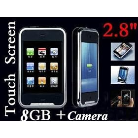 New 8GB 2.8 Touch Screen MP3 MP4 Player with Camera +Built-in speaker+ Mini SD card... by GLOBAL OPEN MARKET