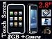 New 8GB 2.8 Touch Screen MP3 MP4 Player with Camera +Built-in speaker+ Mini SD card support