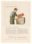 1957 Hughes Aircraft Future Cargo Shipping Missile Print Ad