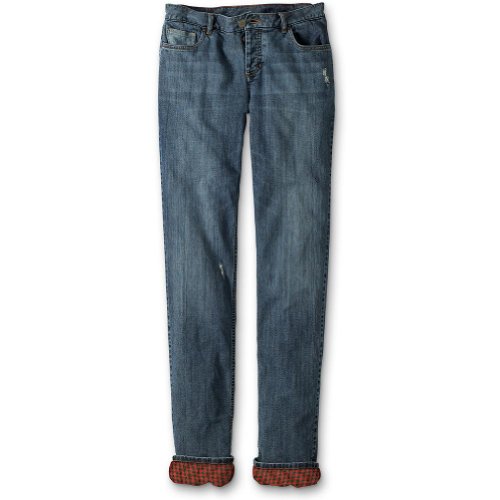 Eddie Bauer Flannel-Lined Boyfriend Jeans product image