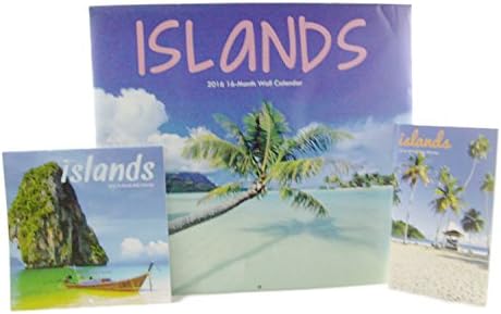 2016 Islands 16 Month Calendar/Planner Gift Set (3-Pack)