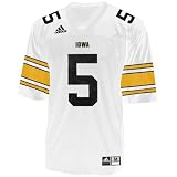 Adidas Iowa Hawkeyes #5 White Replica Football Jersey