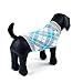 Weixinbuy Puppy Pet Dog Cat Plaid Sweater Coat Knitwear Gray XX-Small