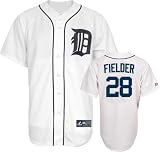 MLB Detroit Tigers Prince Fielder White Home Replica Baseball Jersey, White